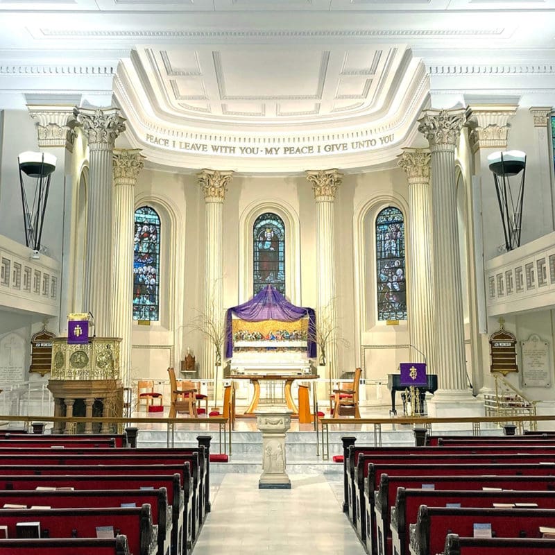 Image of the inside of St. Paul's Sactuary